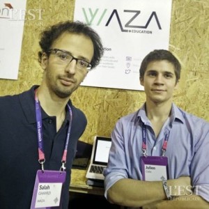Salah (fondateur) et Julien au Web summit de Dublin